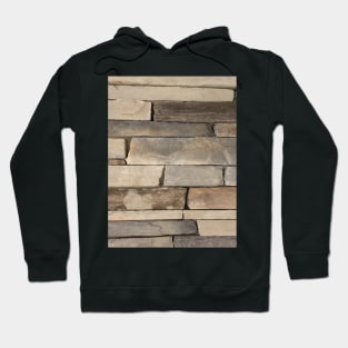 rustic grunge beige grey old wall stone Hoodie